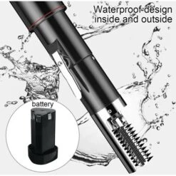Machine A Ecailles De Poisson Automatique Sans Fil Electrique 125W Avec Batterie Au Lithium 12V 2200mAh 7500RPM Etanche Avec Chargeur Noir 7 Machine A Ecailles De Poisson Automatique Sans Fil Electrique 125W Avec Batterie Au Lithium 12V 2200mAh 7500RPM Etanche Avec Chargeur Noir -Krups || DeLonghi Soldes 66333141 3
