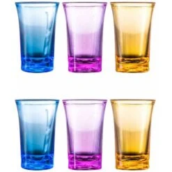 12 Pièces Whisky Tasse Acrylique Vin Tasse Boisson Tasse Esprit Tasse Bière Tasse Lave- Vaisselle Sûr Et Résistant À La Chaleur Incassable En Plastique Verres à Bière