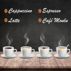 Caf And Go - Machine à Café - 15 Bars - Café à Grains, 3 Spécialités De Café, Mousseur De Lait, Eau Chaude - Noir Brillant -Krups || DeLonghi Soldes 69579279 5