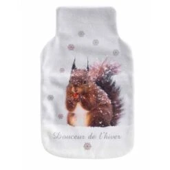 Housse Bouillotte Polaire 21x34 Cm Chamonix écureuil