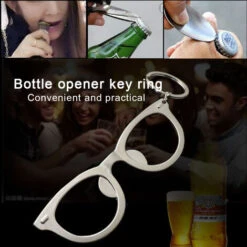 Ouvre-bouteille De Lunettes De Soleil, Porte-clés Ouvre-bouteille De Bière Mentale De Voyage Avec Argent Mat De Style Vintage -Krups || DeLonghi Soldes 70950051 4
