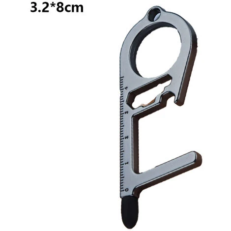 Ouvre-bouteille Porte-clés En Titane Avec Porte-clés En Titane - Ouvre-boîte - Compact, Polyvalent Et Durable NOIR 2 Ouvre-bouteille Porte-clés En Titane Avec Porte-clés En Titane - Ouvre-boîte - Compact, Polyvalent Et Durable NOIR – Image 2