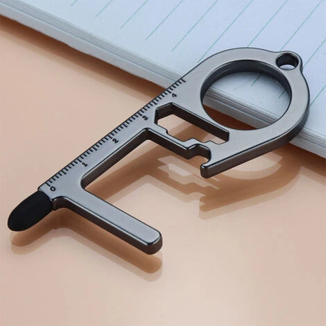 Ouvre-bouteille Porte-clés En Titane Avec Porte-clés En Titane - Ouvre-boîte - Compact, Polyvalent Et Durable NOIR 3 Ouvre-bouteille Porte-clés En Titane Avec Porte-clés En Titane - Ouvre-boîte - Compact, Polyvalent Et Durable NOIR – Image 3