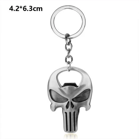 Tête De Mort Décapsuleur Alliage Porte-clés Ornement Pratique Pendentif G-784 étain Antique 2 Tête De Mort Décapsuleur Alliage Porte-clés Ornement Pratique Pendentif G-784 étain Antique – Image 2