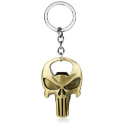 Tête De Mort Décapsuleur Alliage Porte-clés Ornement Pratique Pendentif G-784 Bronze Antique