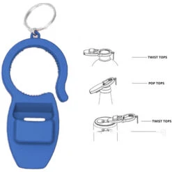 Ouvre-bouteille 3 En 1 Bière Boisson Ouvre-bouteille Multifonctionnel Porte-clés Ouvre-boîte Bleu -Krups || DeLonghi Soldes 70950457 3