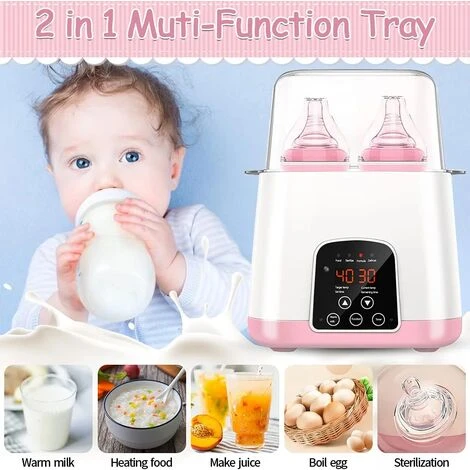Chauffe Biberons Électrique, 6-en-1 Sterilisateur Biberons Electrique Portable Avec Écran LED Et Contrôle De La Température, Pour Stérilisation/Décongélation/Chauffage Aliments 3 Chauffe Biberons Électrique, 6-en-1 Sterilisateur Biberons Electrique Portable Avec Écran LED Et Contrôle De La Température, Pour Stérilisation/Décongélation/Chauffage Aliments – Image 3