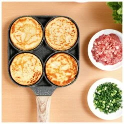 Poêle à Frire Multifonction, Poêle à œufs Antiadhésive, Poêle à Hamburger De Cuisine, Poêle à Hamburger Aux œufs Pour Le Petit-déjeuner -Krups || DeLonghi Soldes 72290148 4