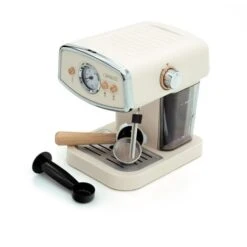 Machine à Café Espresso Caprizze Kai 1050W 15 Bars Semi-automatique Capacité 5 Tasses De Café Vaporisateur Couleur Blanc Mat