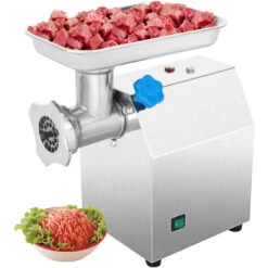 VEVOR Hachoir A Viande Electrique Inox Professionnel Saucisse 122 Kg/h 850 W