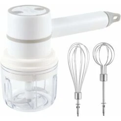 Mixeur Plongeant électrique Mixeur Plongeant 2 En 1 Avec Fouet électrique Et Hachoir à Ail