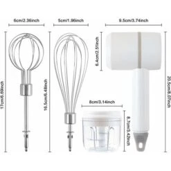 Mixeur Plongeant électrique Mixeur Plongeant 2 En 1 Avec Fouet électrique Et Hachoir à Ail -Krups || DeLonghi Soldes 76872095 5