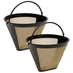 Solde- AGILITY, 2 PCS Filtre Cafetiere En Acier Doré 304 10cm 100 Mailles Filtre à Café Permanent Antirouille Goutteur De Café Réutilisable Anti-corrosion Pour Machine à Café Cuisine Bureau Café Boula