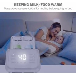 Chauffe-biberon, Stérilisateur De Biberon Multifonctionnel, Chauffe-aliments Pour Bébé Et Garde-chaud Avec écran LCD, Blanc -Krups || DeLonghi Soldes 78411209 3