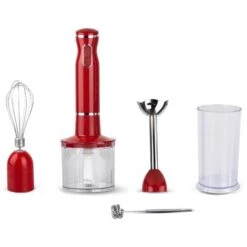 Cuisine Multifonctionnelle Bâton De Cuisine Portable Aliments Pour Bébés Agitateur électrique Complémentaire Rouge