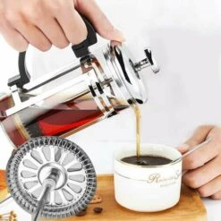 Lot De 3 Filtres De Rechange Pour Cafetière Française 10,2 Cm Maille En Acier Inoxydable Remplacement Pour Cafetière Française 1000 Ml / 963,9 G / 8 Tasses 9 Lot De 3 Filtres De Rechange Pour Cafetière Française 10,2 Cm Maille En Acier Inoxydable Remplacement Pour Cafetière Française 1000 Ml / 963,9 G / 8 Tasses -Krups || DeLonghi Soldes 79388799 5