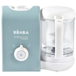 BEABA, Babycook Express, Robot Bébé 4 En 1 Mixeur-Cuiseur, Gris Velours