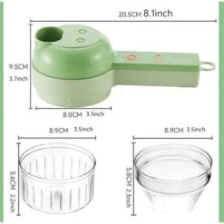 Ensemble De Coupe-légumes électrique Portatif 4 En 1 -Krups || DeLonghi Soldes 81228501 5