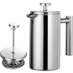 350 Ml/800 Ml/1000 Ml Cafetière à Piston En Acier Inoxydable à Double Paroi Isolée Cafetière (350 Ml)