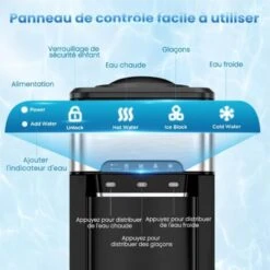 RELAX4LIFE Machine à Glaçons 18kg Par Jour, Distributeur à Eau Froide 2,5L Eau Chaude 0,8L Et Réservoir De 3L, Ecran LCD Et Fonction De Verrouillage -Krups || DeLonghi Soldes 82192701 5