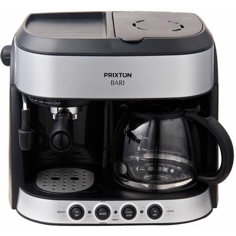 Cafetière Bari PRIXTON - Double Fonction - 3 Cafés En 1 : Expresso, Américain Et Cappuccino 2 Cafetière Bari PRIXTON - Double Fonction - 3 Cafés En 1 : Expresso, Américain Et Cappuccino – Image 2