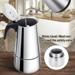 Cafetière Italienne, Cafetière Moka En INOX Cafetière à Pression 300ml Grande Contenance Compatible Avec Plaque à Induction Avec Poignée Ergonomique 9 Cafetière Italienne, Cafetière Moka En INOX Cafetière à Pression 300ml Grande Contenance Compatible Avec Plaque à Induction Avec Poignée Ergonomique -Krups || DeLonghi Soldes 85731446 5
