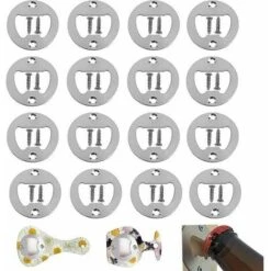 16 Pièces Ouvre-Bouteille Bricolage Artisanat, Petit Ouvre-bière Ouvre-Bouteille, Ouvre-Bouteille Avec Des Vis, Avec 32 Vis, Pour Ouvrir Des Bouteilles De Bière, Des Bouteilles De Jus，Starlight Zhuoxu