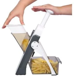 Coupe-légumes Multifonction : Rondelles, Julienne, Cubes, Frites Lame En Acier Inoxydable Oignon, Carotte, Patate, Tomate, Fruits---gris -Krups || DeLonghi Soldes 88656258 3