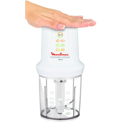 Moulinex DJ300110 Hachoir électrique 0,25 L 270 W Blanc 3 Moulinex DJ300110 Hachoir électrique 0,25 L 270 W Blanc – Image 3
