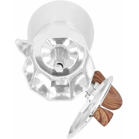 Machine à Expresso Octogonale Pour Cafetière En Aluminium Pour Applications De Cuisine De Bureau à Domicile - 150 Ml (blanc Cassé) 2 Machine à Expresso Octogonale Pour Cafetière En Aluminium Pour Applications De Cuisine De Bureau à Domicile - 150 Ml (blanc Cassé) – Image 2