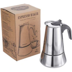 450ml Acier Inoxydable Moka Espresso Cafetière Percolateur Cuisinière 10 -Krups || DeLonghi Soldes 91686653 3