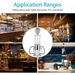 WddnAot Distributeur D'alcool Avec 2 Pulvérisateurs, Boisson, Vin, Whisky, Récipient, Liqueur, Bière, Vin, Soda, Boisson Gazeuse, Pompe à Boisson, Pompe à Essence, Machine à Verser, Barman, Station De -Krups || DeLonghi Soldes 92400037 3