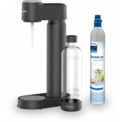 Philips GoZero - Machine à Soda Lite Avec Accessoires, Noir ADD4901BK/10