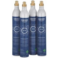 Grohe Pièces De Rechange - Bouteilles De CO2 425g, 4 Pcs 40422000 -Krups || DeLonghi Soldes 92489042 3