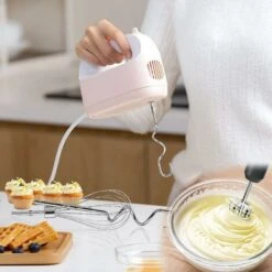 Blue Dream Batteur à œufs électrique En Acier Inoxydable,3 Accessoire De Rechange Pour Mixeur Main,Fouet Rechange,pour électrique(1 Fouet, 1 Crochet Pétrisseur, Fouet Ballon) -Krups || DeLonghi Soldes 92845969 3