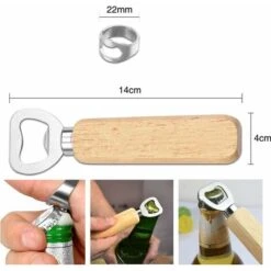 Blue Dream Décapsuleur En Bois Décapsuleur à Bière Décapsuleur En Bois Personnalisé Décapsuleur Portable Poignée En Bois Naturel Cuisine Maison Bar Couleurs En Bois -Krups || DeLonghi Soldes 92846106 3