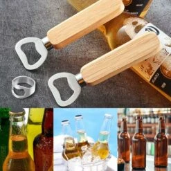 Blue Dream Décapsuleur En Bois Décapsuleur à Bière Décapsuleur En Bois Personnalisé Décapsuleur Portable Poignée En Bois Naturel Cuisine Maison Bar Couleurs En Bois -Krups || DeLonghi Soldes 92846106 4