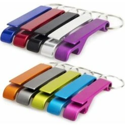 Porte-clés Décapsuleur Multifonctionnel Mini Décapsuleur Couleur Aléatoire - 10 Pièces