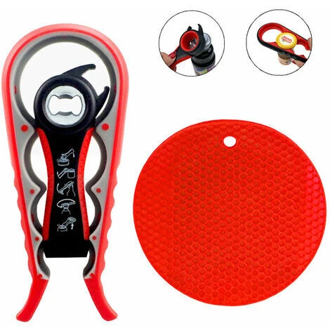 Ouvre Bouteille,ouvre-pots Multifonction 5 En 1 Et 4 En 1 Ouvre Boîte Ouvre Boîte Manue 2 Ouvre Bouteille,ouvre-pots Multifonction 5 En 1 Et 4 En 1 Ouvre Boîte Ouvre Boîte Manue – Image 2
