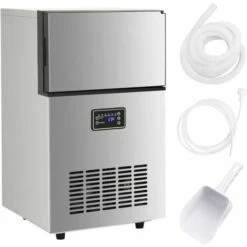 Appareil à Glaçons 420 W Argenté 45 Kg / 24 H VidaXL