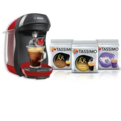 Machine A Dosette BOSCH TASSIMO HAPPY TAS1003 Rouge