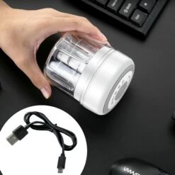 Hachoir　Mini Hachoir électrique à Chargement USB, Mini Hachoir à Ail Rechargeable, Mini Presse-ail Pour épices, Oignons, Broyeurs, Hachoirs à Ail, Machine à Broyer -Krups || DeLonghi Soldes 94306027 3