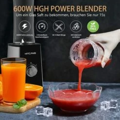 3 En 1 Blender Mixeur Smoothie 600W Fonctions Mélange Et Broyage 3 Vitesses Réglables, 2 Bouteilles 600 Ml Et Tasse Broyage 300 Ml -Krups || DeLonghi Soldes 94719667 3