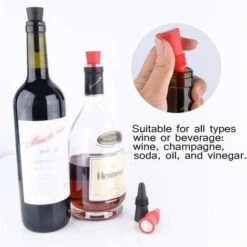 Bouchons De Vin Bouchons De Bouteille En Silicone Couleur Lot De 5 Bouchons De Bouteille De Vin Réutilisables Bouchons De Bière Avec Vis Pour Conserver La Bière Boisson Alcool 8 Bouchons De Vin Bouchons De Bouteille En Silicone Couleur Lot De 5 Bouchons De Bouteille De Vin Réutilisables Bouchons De Bière Avec Vis Pour Conserver La Bière Boisson Alcool -Krups || DeLonghi Soldes 94917189 4