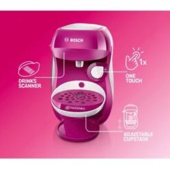 Bosch Haushalt Happy TAS1001 Machine à Capsules Rose -Krups || DeLonghi Soldes 9504318 4