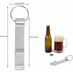 Lot De 2 Porte-clés Décapsuleur, Bouteille De Bière Opener Claw Bar Petit Anneau Porte-clés De Boisson, Mini Décapsuleurs En Forme De Porte-clés Argenté, Décapsuleur De Bière -Krups || DeLonghi Soldes 95444558 4