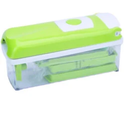 Genius Nicer Dicer Smart (12 Pcs.) En Vert - Coupe-légumes Pour Cubes, Bâtonnets, Tranches, Lanières Et Quartiers - Coupe-salade Mandoline Trancheuse à Concombre -Krups || DeLonghi Soldes 95517506 5