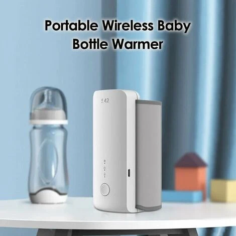 Chauffe-biberon Portable Sans Fil Pour Bébé Chauffe-lait Maternel De Voyage Sac Isotherme Batterie Intégrée Avec Câble De Chargement USB (Blanc) 2 Chauffe-biberon Portable Sans Fil Pour Bébé Chauffe-lait Maternel De Voyage Sac Isotherme Batterie Intégrée Avec Câble De Chargement USB (Blanc) – Image 2