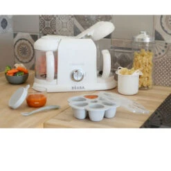 BEABA, Babycook Duo, Robot Bébé 4 En 1, Cuiseur, Mixeur, Contenance XXL 2200 Ml - Blanc -Krups || DeLonghi Soldes 96276083 3