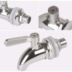 Robinet De Tonneau,12mm Distributeur De Boissons,Robinet Pour Tonneau De Bière, Robinet Pour Vin - En Acier Inoxydable Et Taille